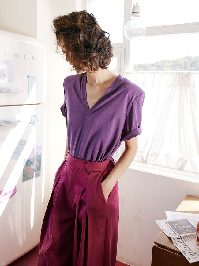 Loose-Fitting Casual Suit Pants_BDHL7472