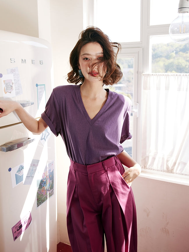 Loose-Fitting Casual Suit Pants_BDHL7472