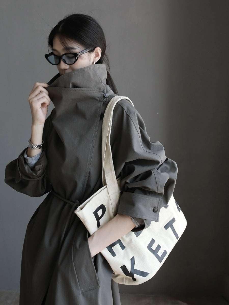 Stand Collar Trench Coat_BDHL7918