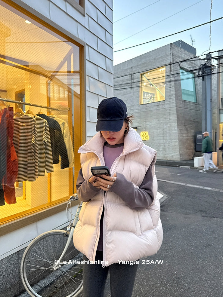 立領羽絨背心外套_BDHL8052