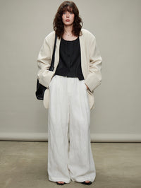 Thin Long-Sleeved Shirts & Wide Pants_BDHL6329