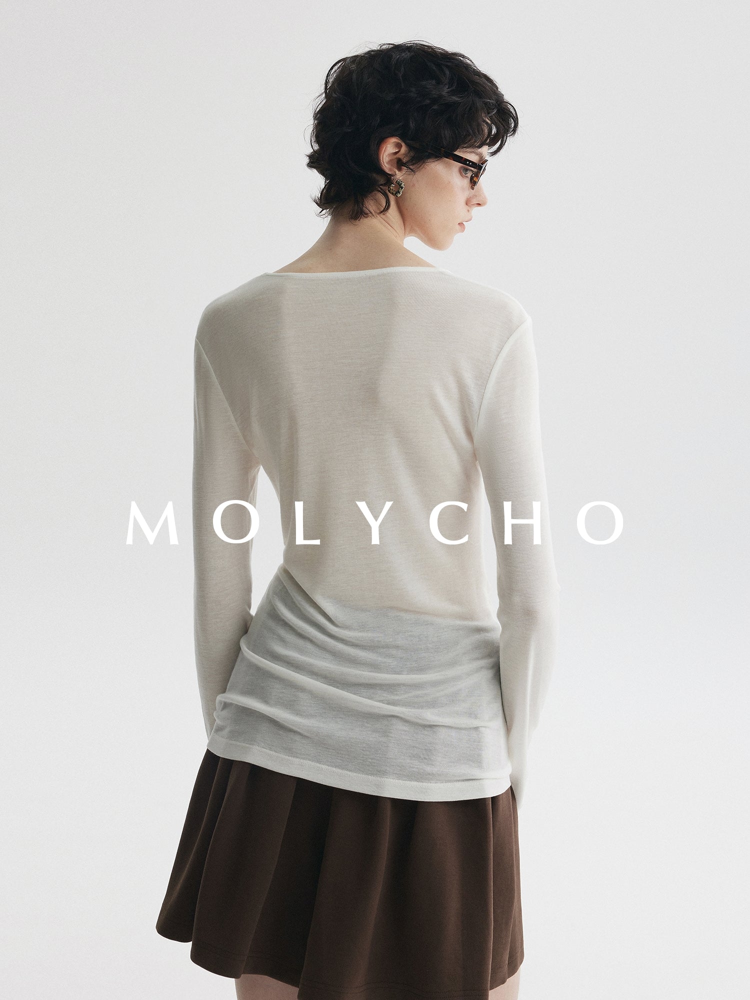 Lightweight Slim-Fit Long-Sleeved Tops_BDHL7725