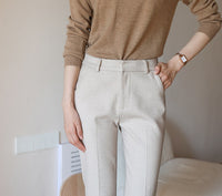 Standard and cropped straight pants_BDHL5356