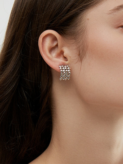 Metal Braided Ear Clips_BDHL7464