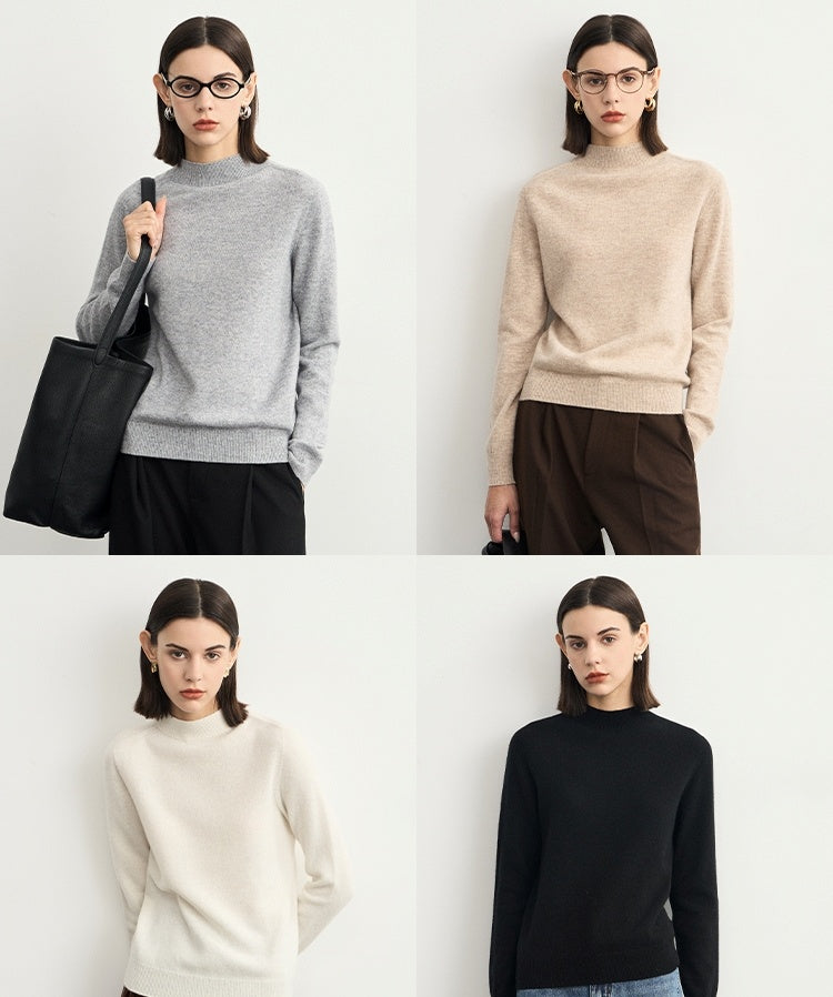 Half-Turtleneck Ribbed Knit_BDHL6543