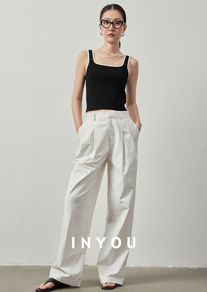 High Waist Wide Straight Pants_BDHL6060