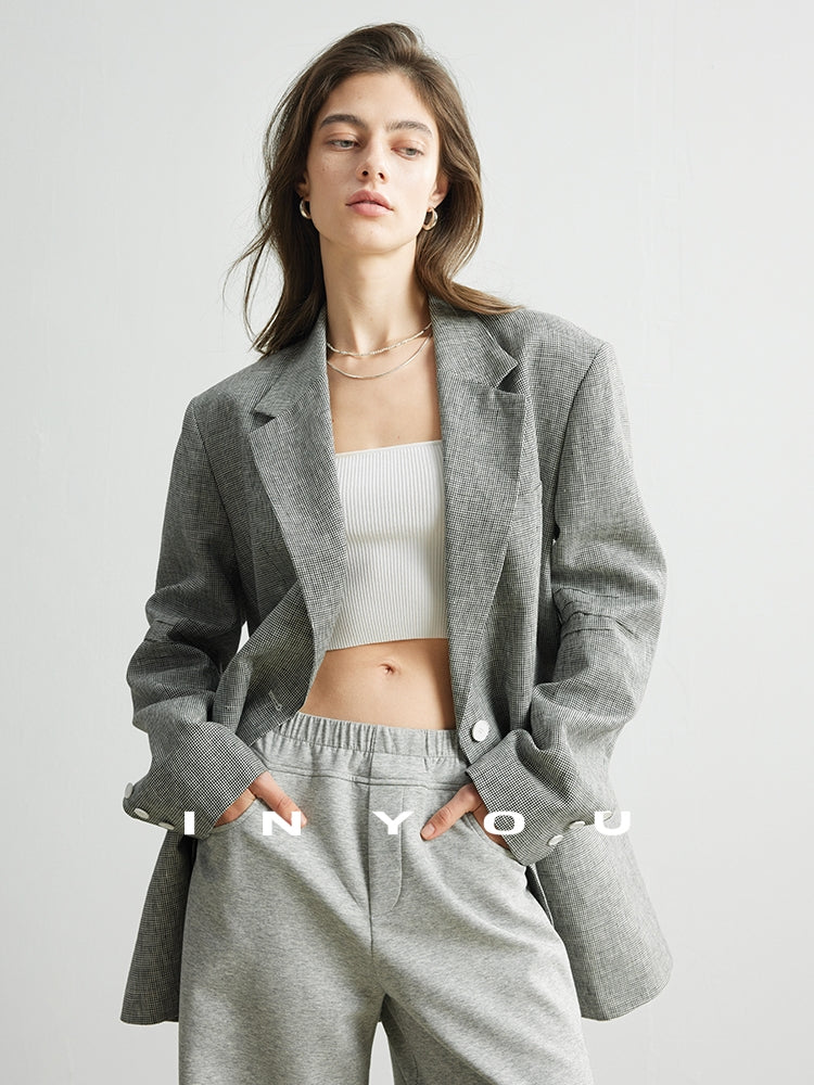 Staggered Lattice Suit Jacket_BDHL7173