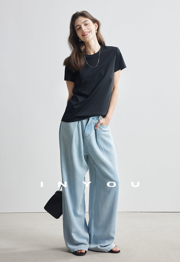 Straight Shoulder T-Shirt_BDHL7179
