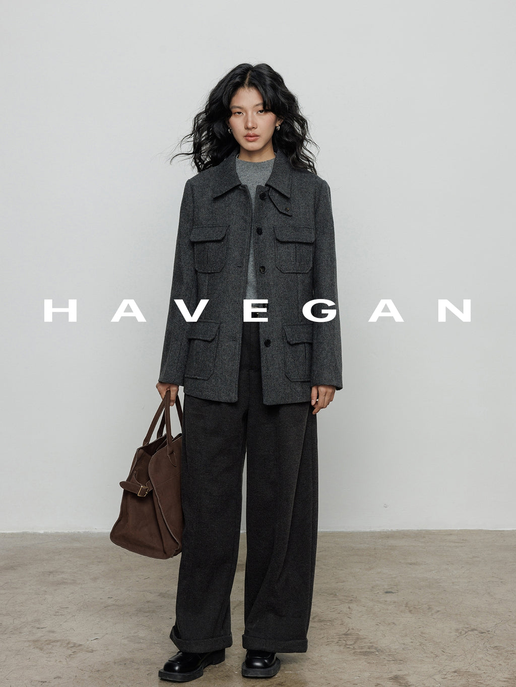 翻領中長版大衣_BDHL7888