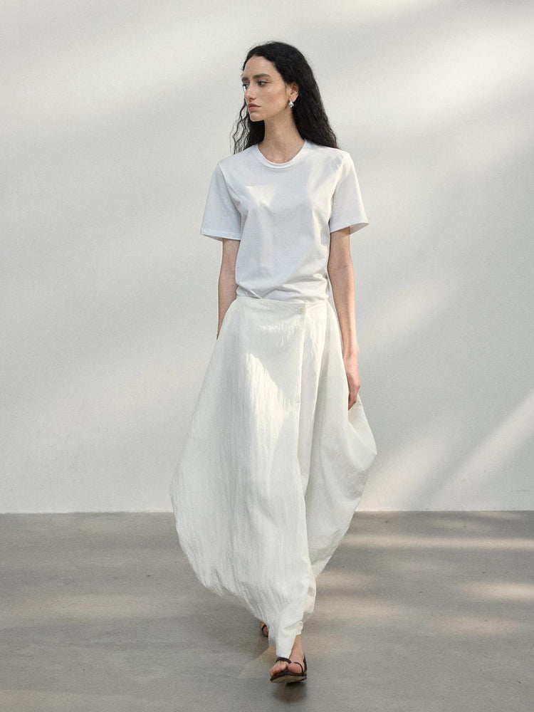 Cocoon Shape Long Skirt_BDHL7482
