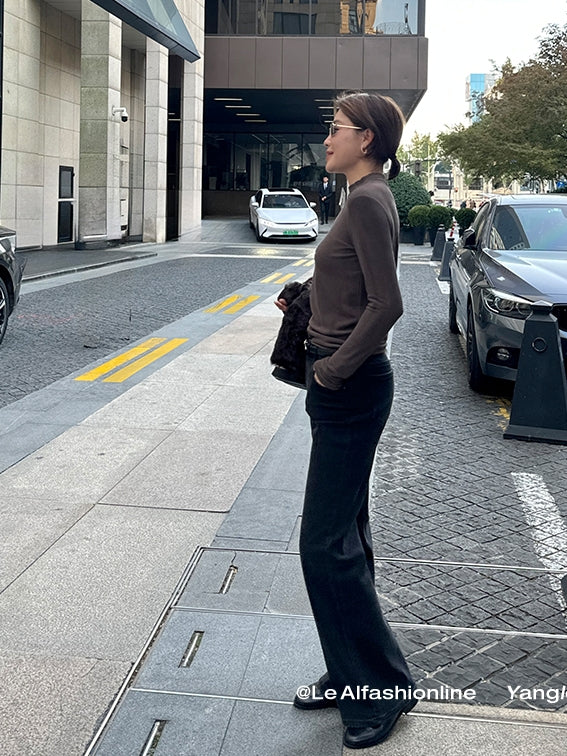 Half-High Neck Slim Tops_BDHL8004