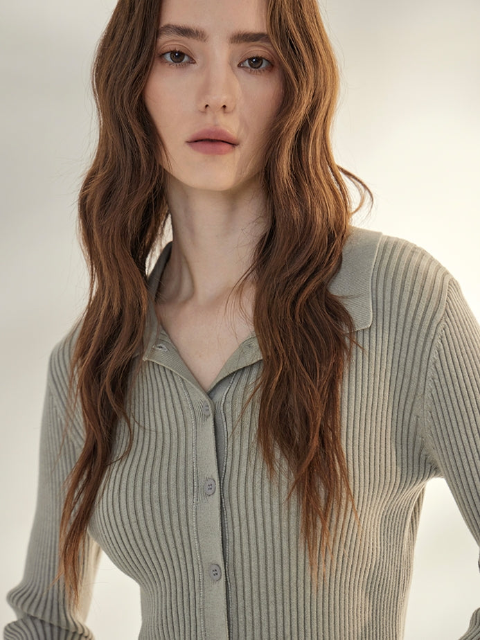 Lapel Knit Cardigan Jacket_BDHL7668