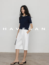 Lightweight Contrast Color Tops_BDHL7401