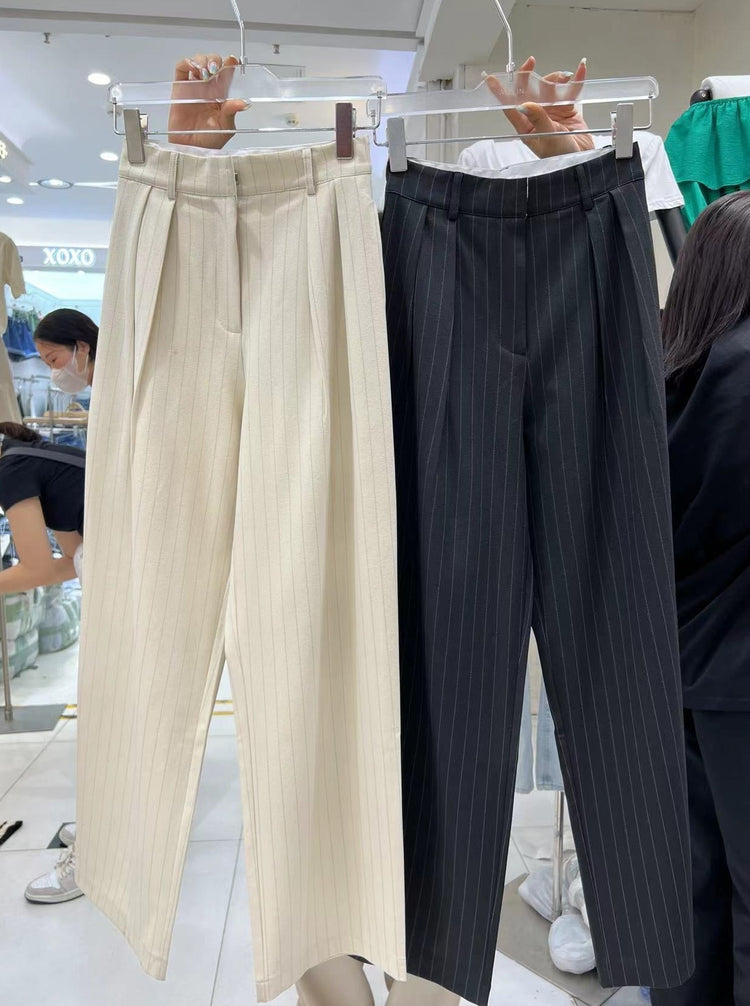 Vertically Striped Wide-Leg Pants_BDHL6201