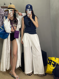 Hollow Sleeveless Knitted Tops_BDHL7295