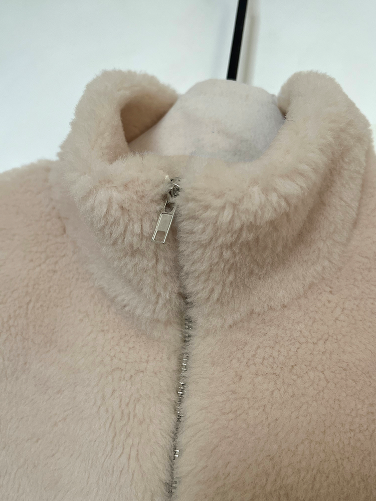 Fur Stand Collar Vest_BDHL6933