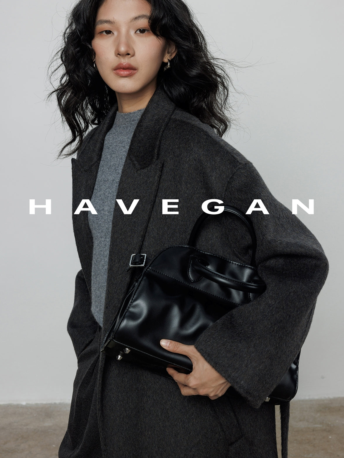 翻領腰帶長版大衣_BDHL7890