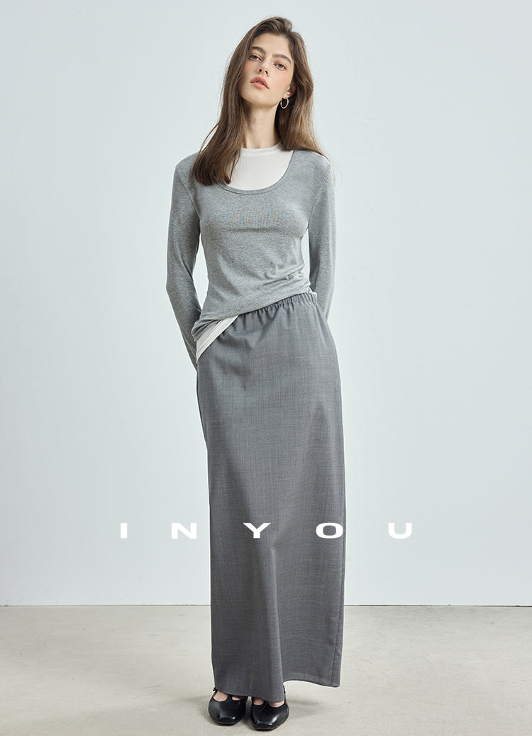 V-Neck Long-Sleeved Tops Or Sleeveless Tops_BDHL7719