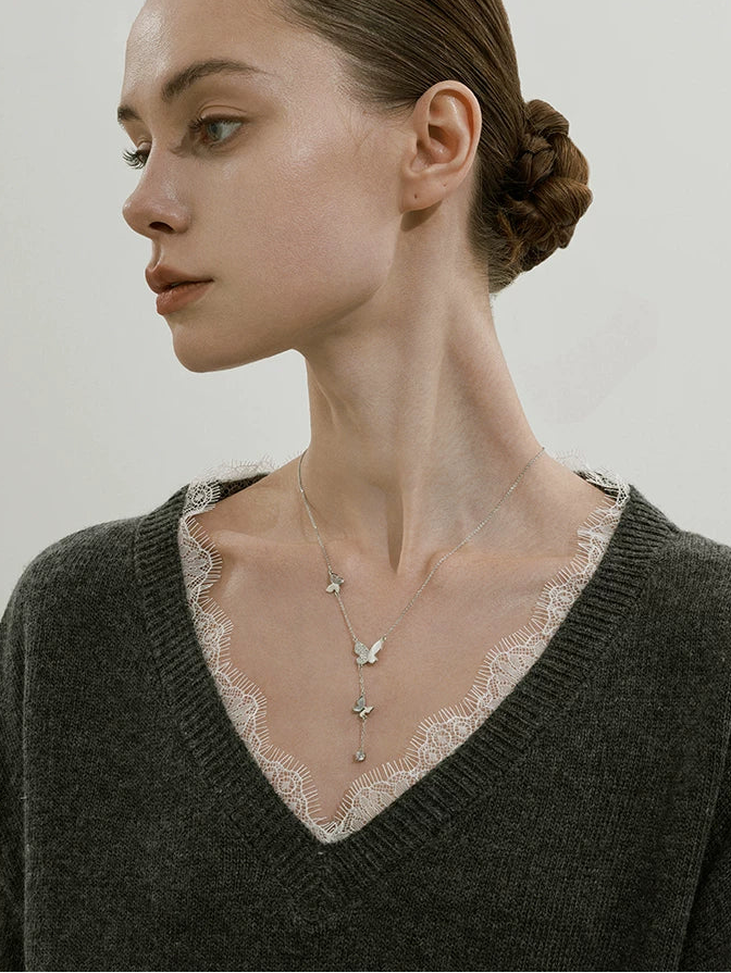 Butterfly Tassel Necklace_BDHL8469