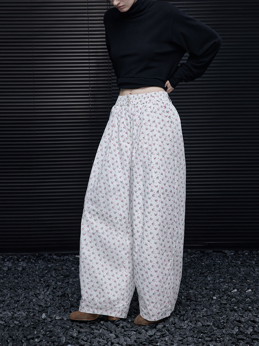 Floral Print Wide-Leg Pants_BDHL7872