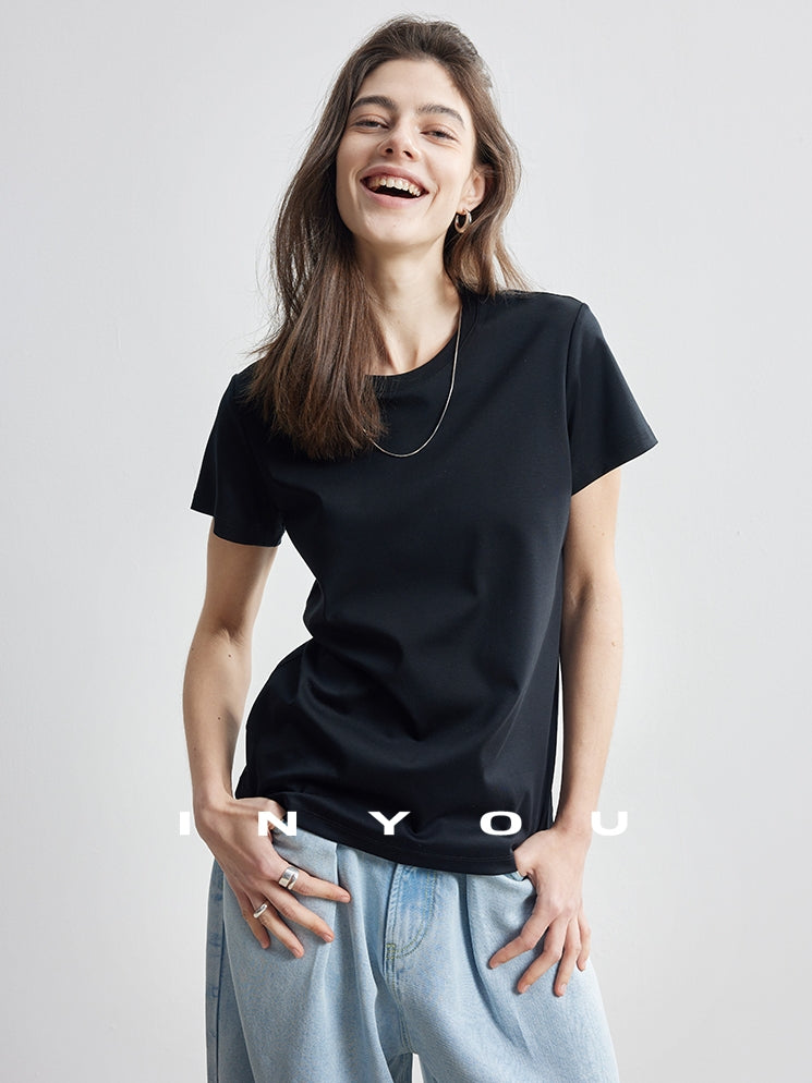 Straight Shoulder T-Shirt_BDHL7179