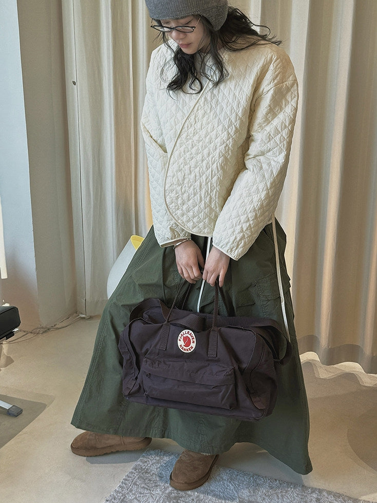 V-Neck Diamond-Stitch Jacket_BDHL8133