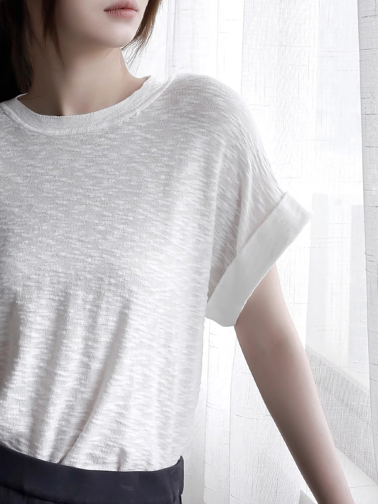 Flying Sleeve Knit Tops_BDHL7421
