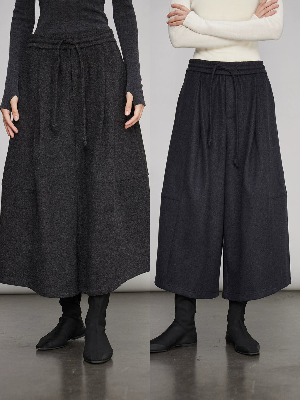 Drape Round Carrot Pants_BDHL7991