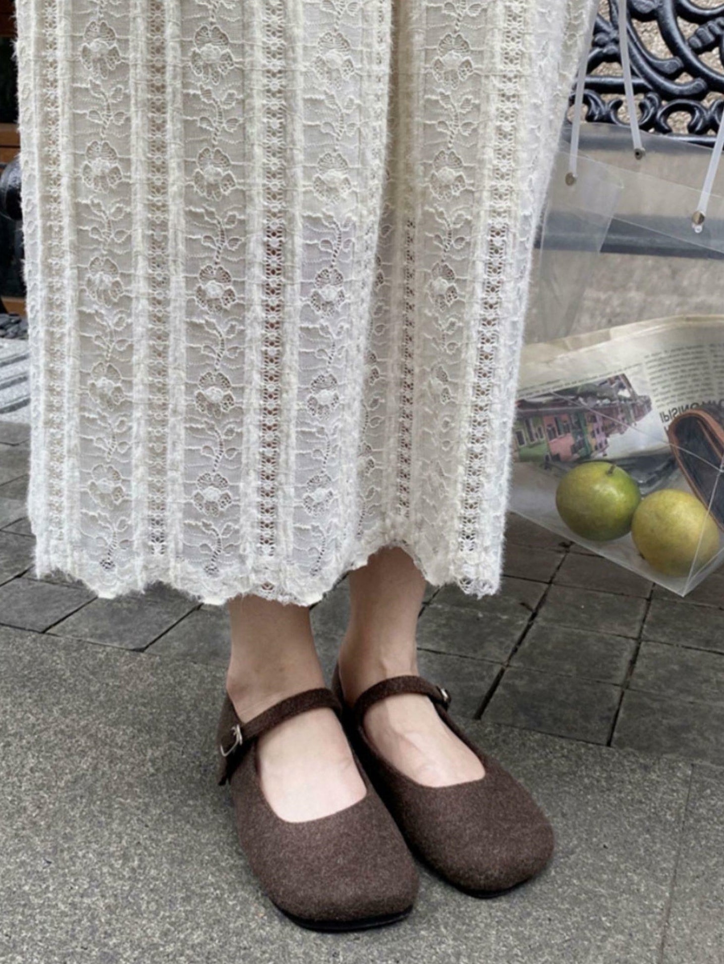 French Lace Long Skirt_BDHL6828