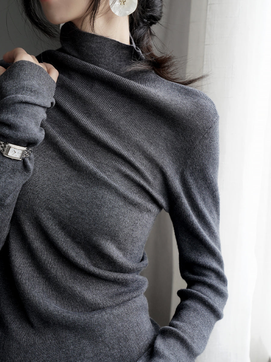 Asymmetrical Knit Tops_BDHL7913