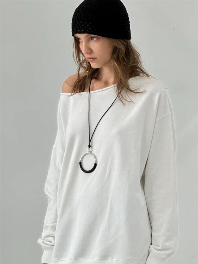 O-Shaped Circle Pendant Necklace_BDHL7439