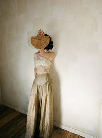 Pleated Sheer Pants or Camisole_BDHL5950