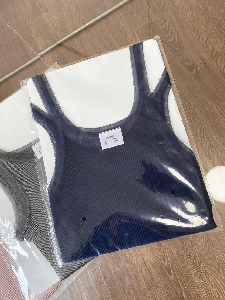 Ribbed Thin Base Vest_BDHL7446