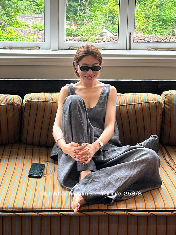 Loose Sleeveless Top Or Pants_BDHL7616