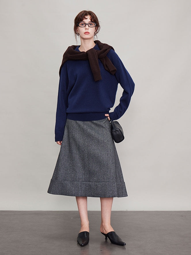 Vertical Cut A-Line Umbrella Skirt_BDHL6689