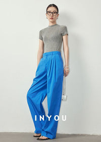 High Waist Wide Straight Pants_BDHL6060