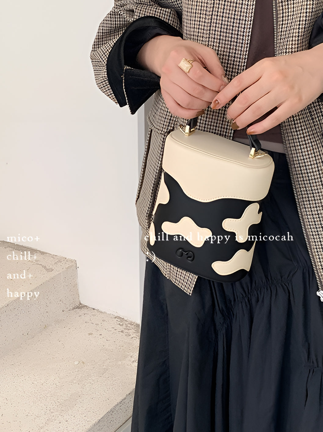 Versatile Shoulder Bucket Bag_BDHL6319