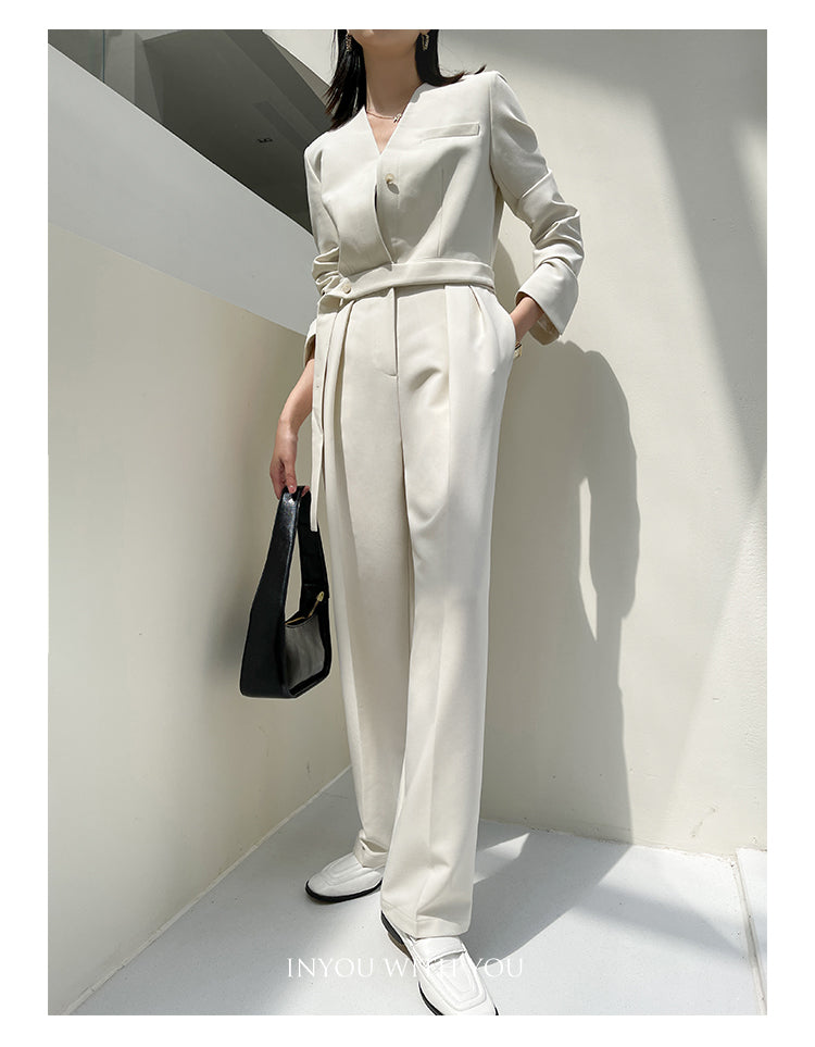 <total pieces sold>No Collar Jumpsuit LCHK/9394