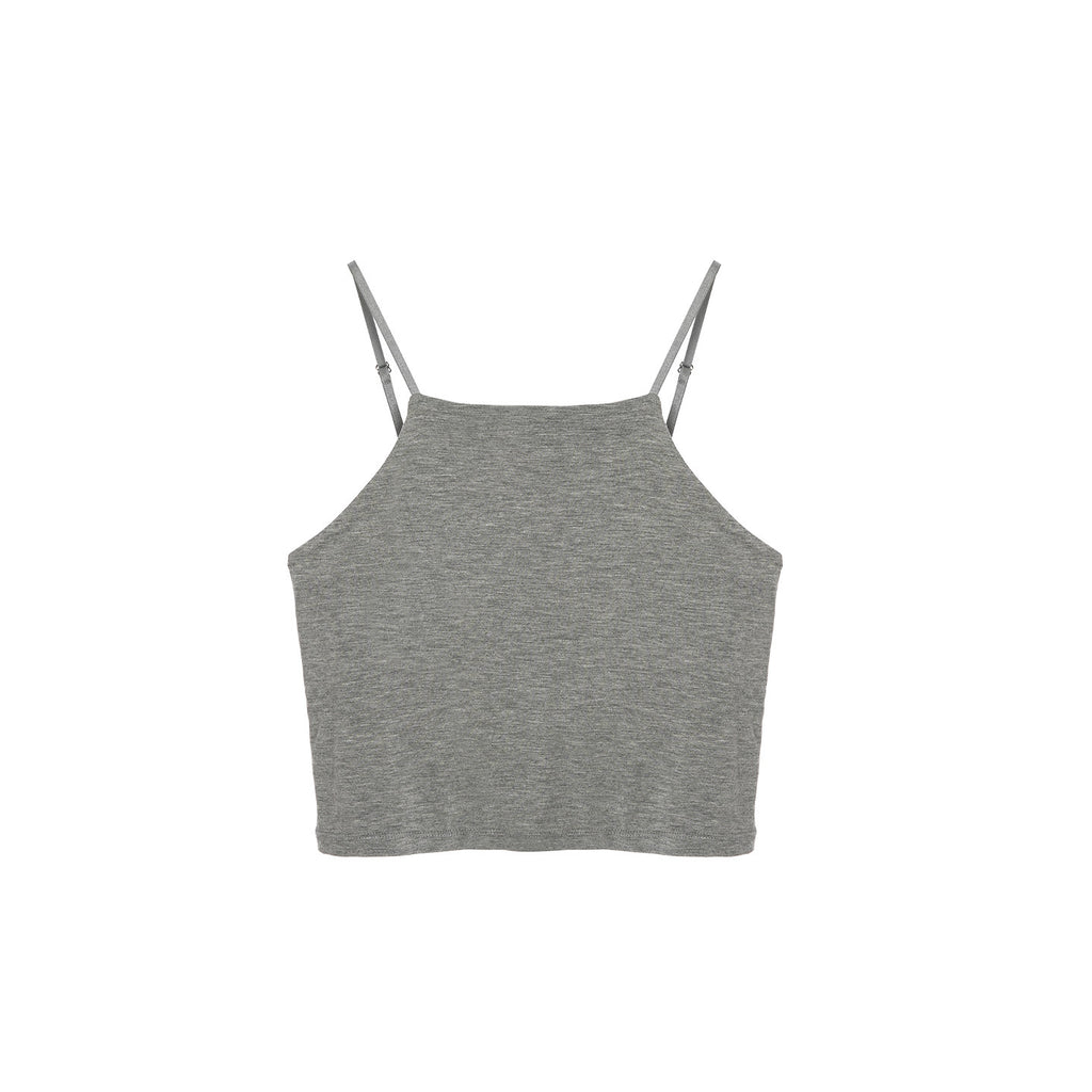 Knit Cardigan Camisole and Wide Pants_BDHL8344