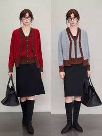 Contrast Colour Vest Or Cardigan_BDHL6632