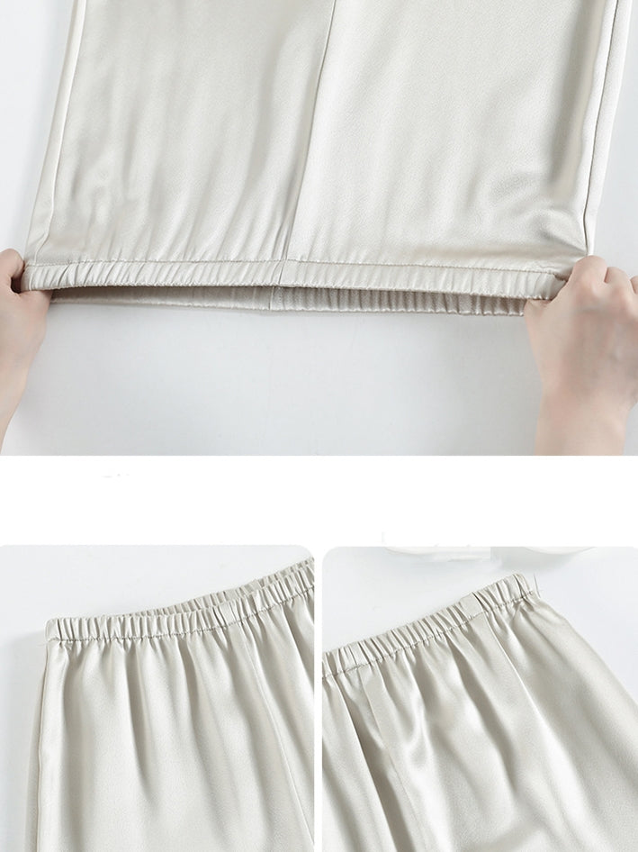 Flared Shiny Horseshoe Pants_BDHL7222