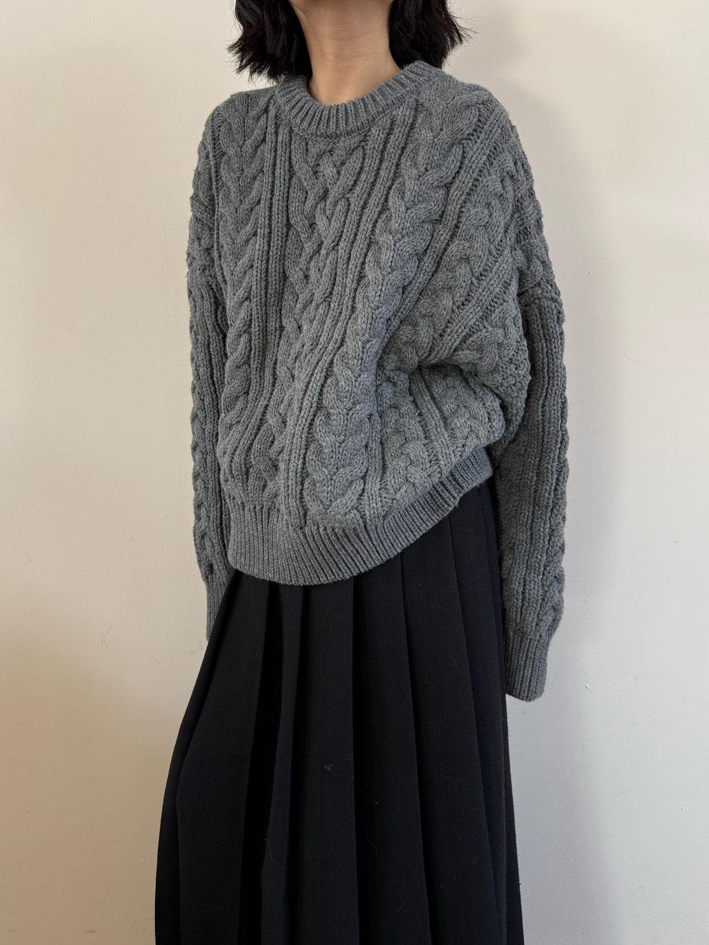 3D Cable Knit Sweater_BDHL8111