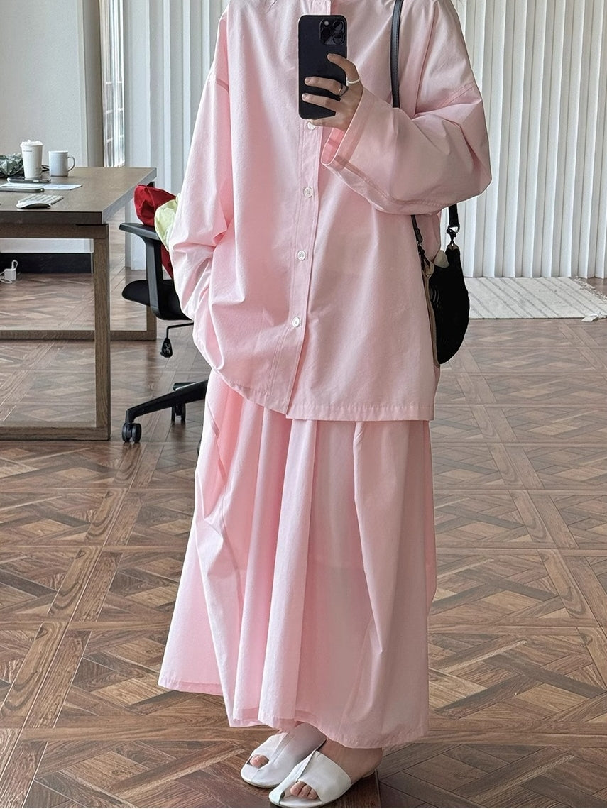 High-Waisted Long Skirt_BDHL7378