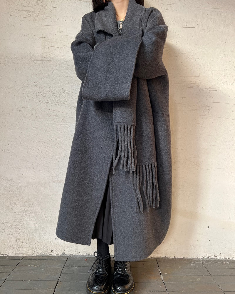 Double-sided Scarf Coat_BDHL5329