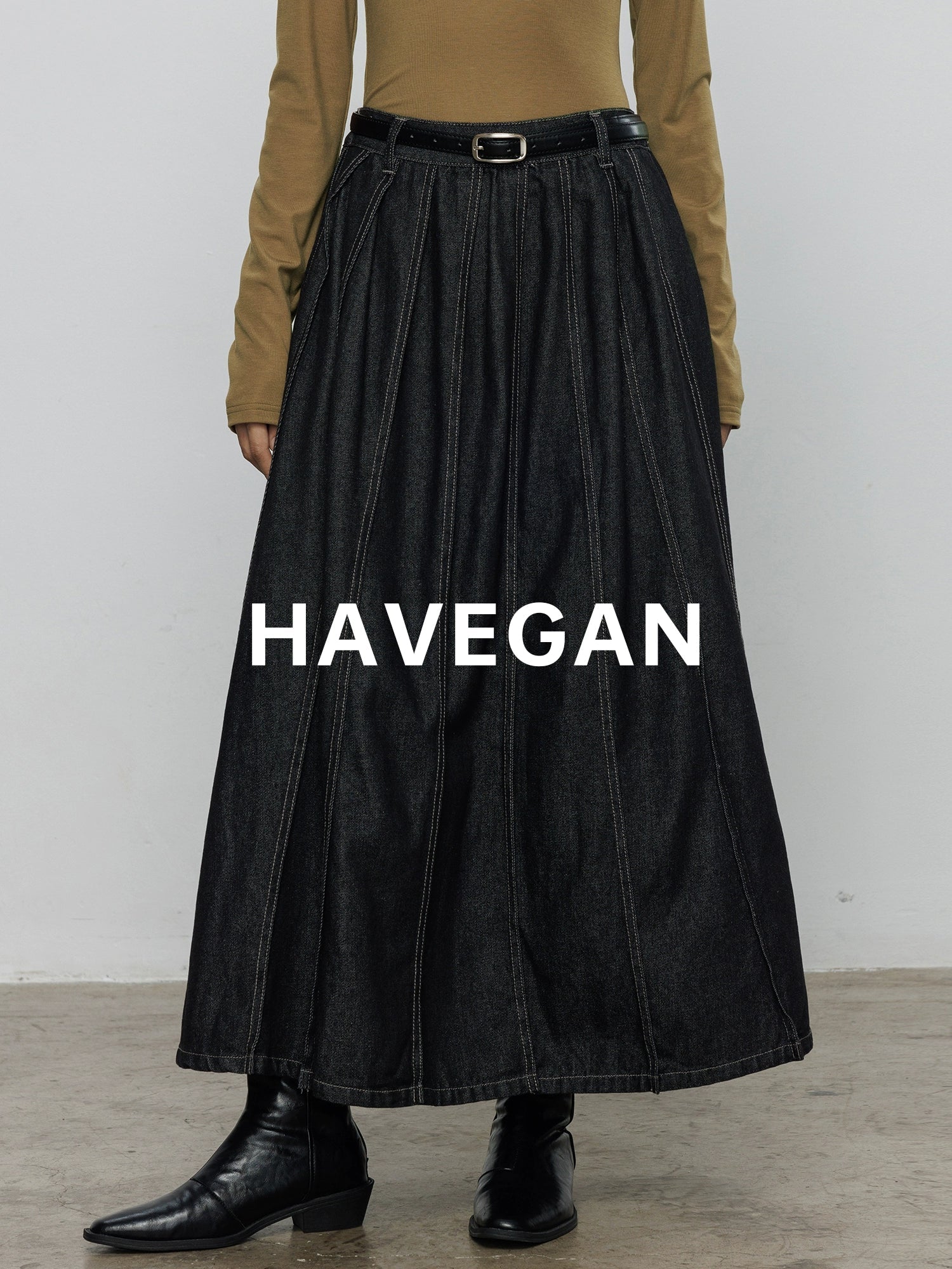 高腰牛仔裙_BDHL7892