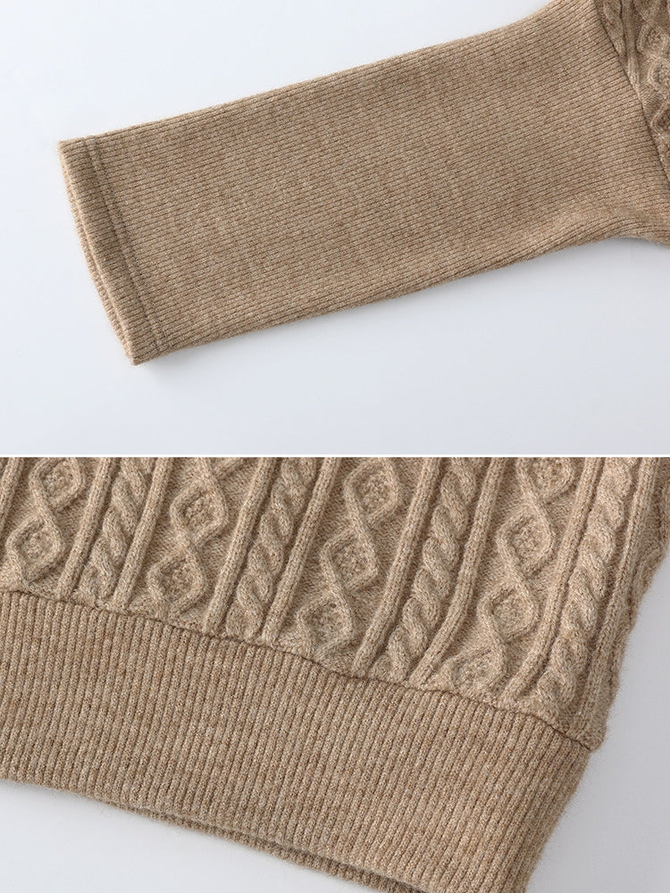 毛領針織上衣_BDHL8079