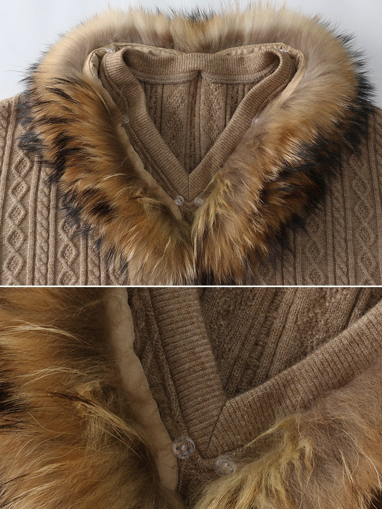 毛領針織上衣_BDHL8079