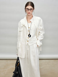Stand-Up Collar Shirt Jacket_BDHL7278