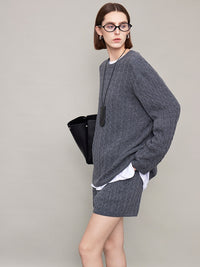 Cable Knit Sweater Or Shorts Or Skirt_BDHL6603