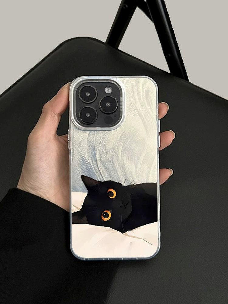 黑貓珍珠手繩適用於 iPhone 手機殼_BDHL7831